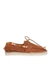 Lagoa Man Espadrilles Tan Size 12 Soft Leather In Brown