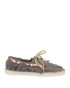 Lagoa Woman Espadrilles Grey Size 8 Leather