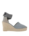 Lagoa Woman Espadrilles Light Blue Size 11 Leather, Textile Fibers