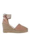Lagoa Woman Espadrilles Pink Size 11 Leather, Textile Fibers