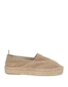 Lagoa Woman Espadrilles Taupe Size 9 Leather