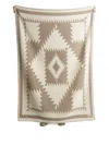 Lagomoro Geco Nut Geometric-pattern Blanket (200cm X 140cm) In Brown