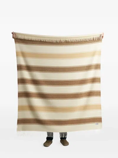 Lagomoro Linus Virgin Wool Blanket (180cm X 135cm) In Multi