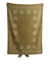 Lagomoro Olivia Jacquard Blanket (200cm X 140cm) In Green