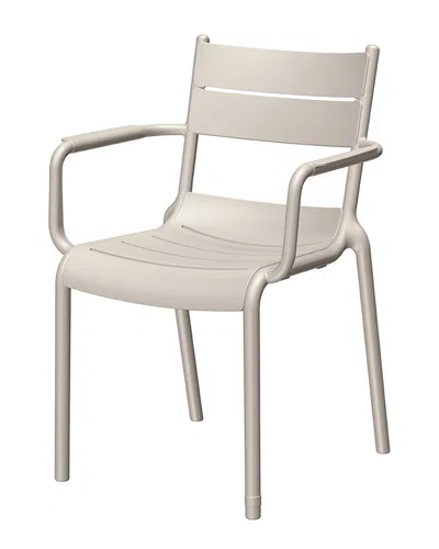 Lagoon Furniture Set Of 2 Naples Stackable Armchairs In Brown