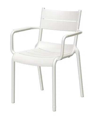 Lagoon Furniture Set Of 2 Naples Stackable Armchairs In White
