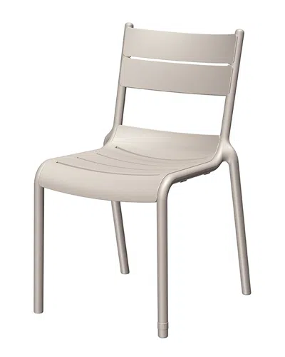 Lagoon Furniture Set Of 2 Naples Stackable Side Chairs In Brown