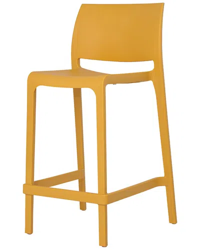 Lagoon Furniture Set Of 2 Sensilla Stackable Bar Stools In Orange