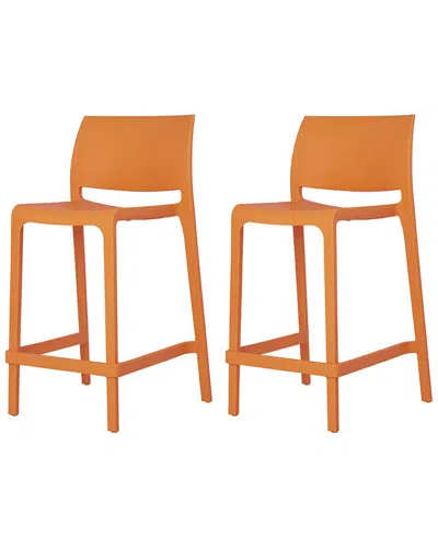 LAGOON LAGOON FURNITURE SET OF 2 SENSILLA STACKABLE BAR STOOLS