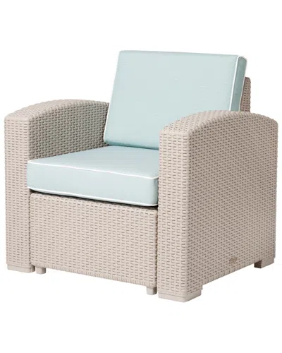 Lagoon Magnolia Rattan Club Chair In Pink