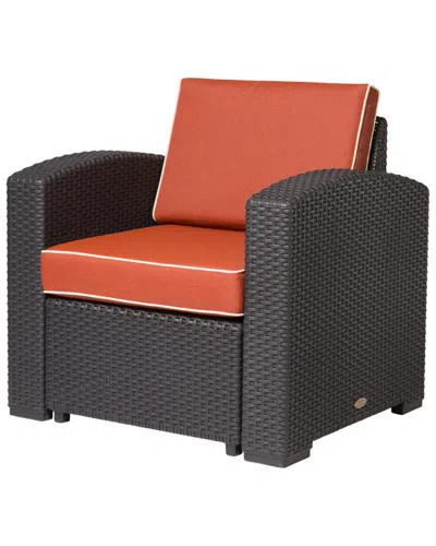 Lagoon Magnolia Rattan Club Chair