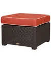 Lagoon Magnolia Rattan Ottoman