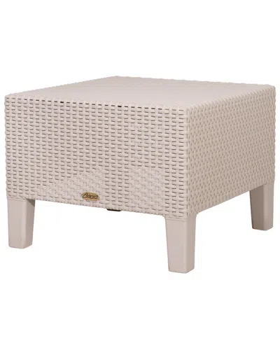 Lagoon Magnolia Rattan Side Table In Pink