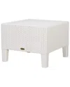 Lagoon Magnolia Rattan Side Table