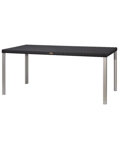 Lagoon Oslo Family Rattan Dining Table In Black
