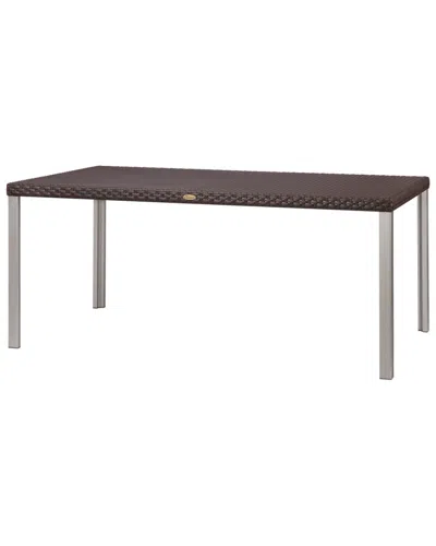 Lagoon Oslo Family Rattan Dining Table In Gray