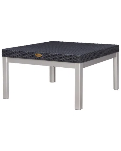 Lagoon Russ Rattan Coffee Table In Blue