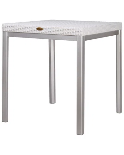 Lagoon Russ Rattan Dining Table In Gray
