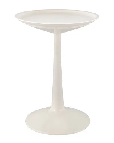 Lagoon Sprout Round Side Table In White