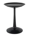 Lagoon Sprout Round Side Table In Black