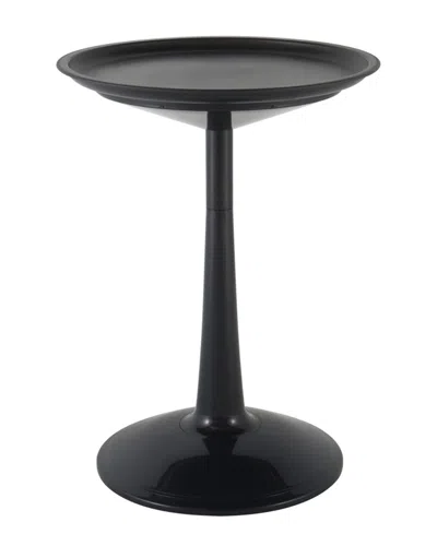 Lagoon Sprout Round Side Table In Black