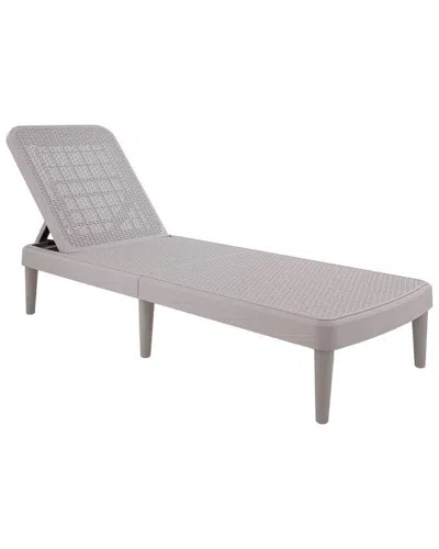 Lagoon Tahiti Rattan Chaise Lounge In Brown