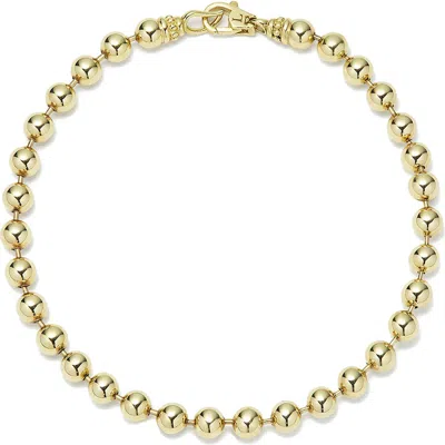 Lagos 18k Anthem 5mm Ball Chain Bracelet In Gold