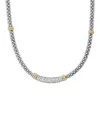 Lagos Lux Diamond Rope Necklace In White/silver