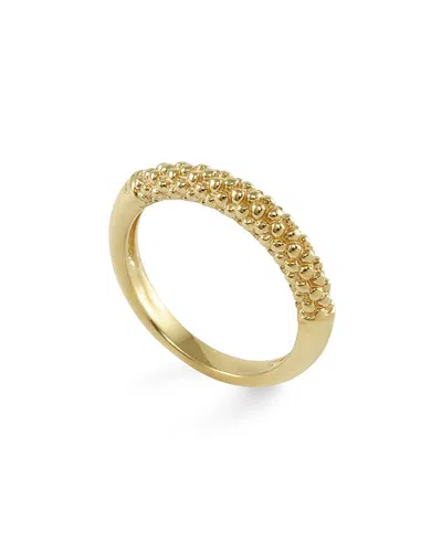 LAGOS 18K GOLD BEADED RING,03-10172-7