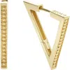 Lagos 18k Gold Caviar Triangle Earrings In Gold