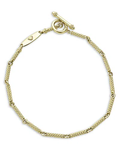 Lagos 18k Gold Signature Caviar Beaded Link Bracelet