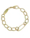 Lagos 18k Gold Signature Caviar Oval Link Bracelet, 7 In Gold