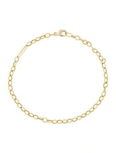 Pre-owned Lagos 18k Petite Chain Bracelet, 7.5" In Multi