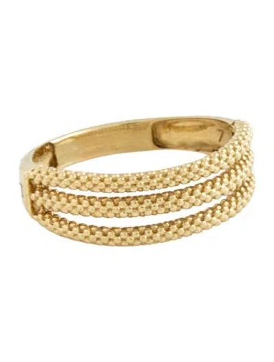 Pre-owned Lagos 18k Superfine Caviar Ring In Multicolor