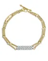 Lagos Signature Caviar Superfine Double Diamond Link Bracelet
