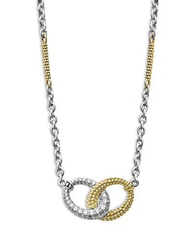 Lagos Caviar Lux Ring Pendant Necklace In Gold