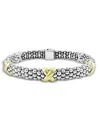 Lagos 18k Yellow Gold And Sterling Silver Caviar Bracelet In Gold/silver