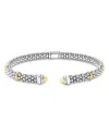 Lagos Signature Caviar Versa Cuff Bracelet In Silver