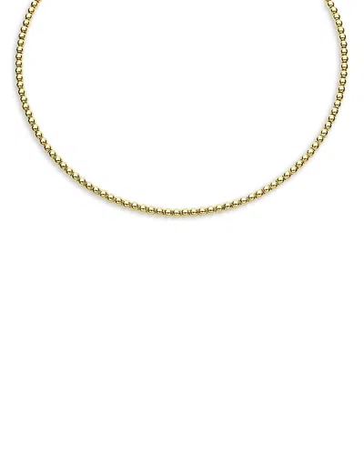 Lagos 18k Yellow Gold Caviar Gold Beaded Collar Necklace, 18