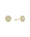 Lagos 18k Yellow Gold Covet Rose Cut Diamond Stud Earrings In Gold