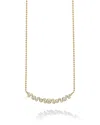 Lagos 18k Yellow Gold Fizz Diamond Bezel Cluster Collar Necklace, 16-18 In Gold