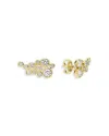 Lagos 18k Yellow Gold Fizz Diamond Bezel Grape Cluster Stud Earrings In Gold