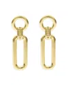 Lagos 18k Yellow Gold Signature Caviar Link Drop Earrings In Gold