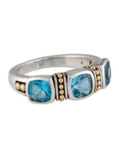 Pre-owned Lagos 3.00ctw Topaz Rittenhouse Cocktail Ring In Multi