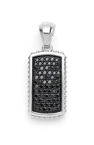 Lagos Anthem Black Diamond Id Tag In Multi