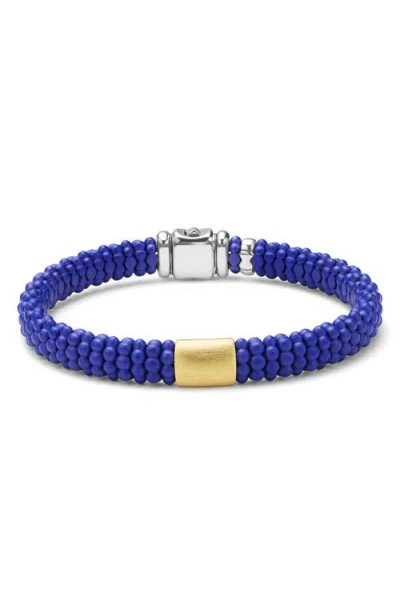 LAGOS ANTHEM CERAMIC CAVIAR BEADED BRACELET