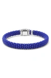Lagos Anthem Ceramic Caviar Bracelet In Blue