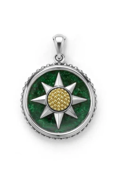 Lagos Anthem Compass Pendant In Two-tone J