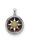 Lagos Anthem Compass Pendant In Two-tone Pi
