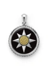 Lagos Anthem Compass Pendant In Two-tone Y